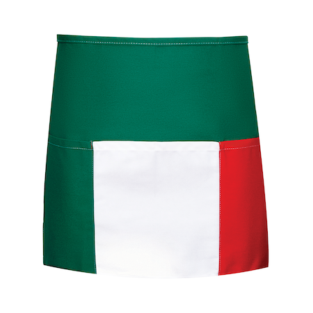 Deltaplus Waist Apron, Long, 3-Pocket, F9L, Red White Green 83484